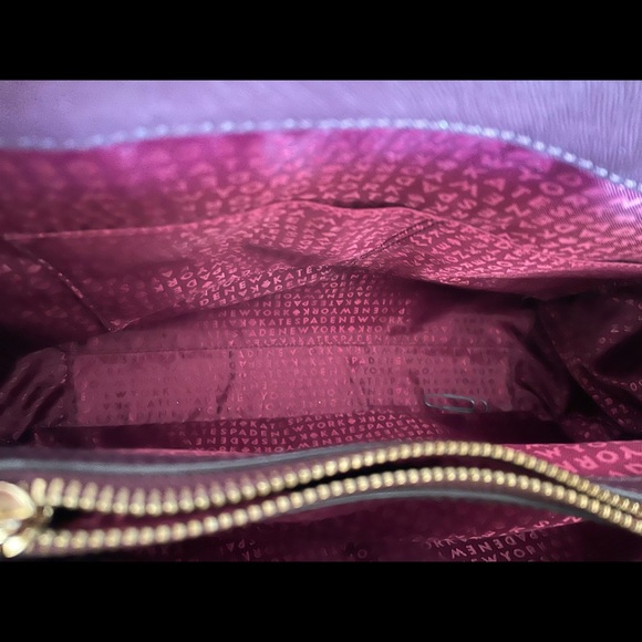 Kate spade wine colored large leather bag - Picture 7 of 8